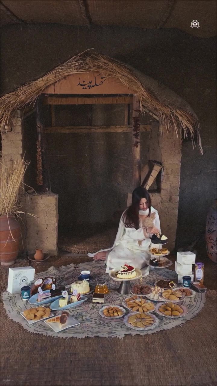 Hut picnic setting video